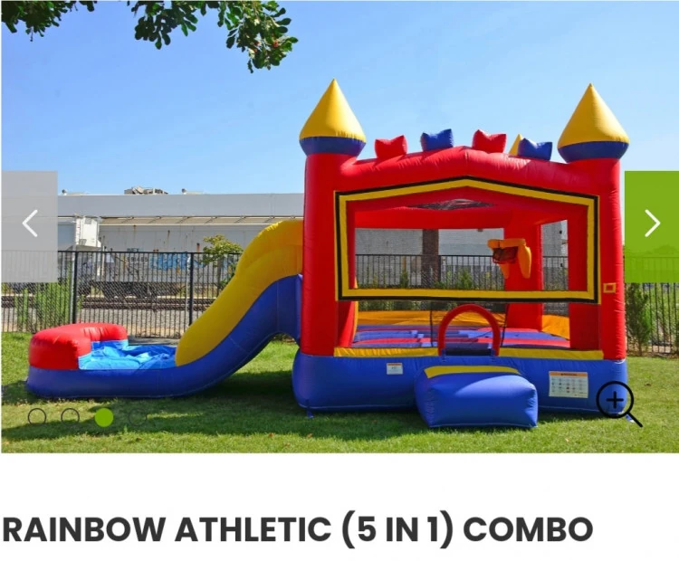 5 in 1 Single lane water slide bounce ho